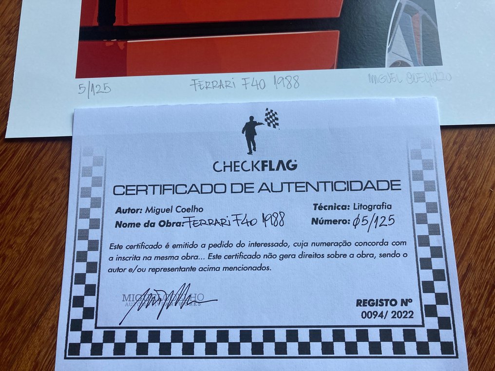 Lithography - F40 - Ferrari - NO ENVIO A CANARIAS #2.1