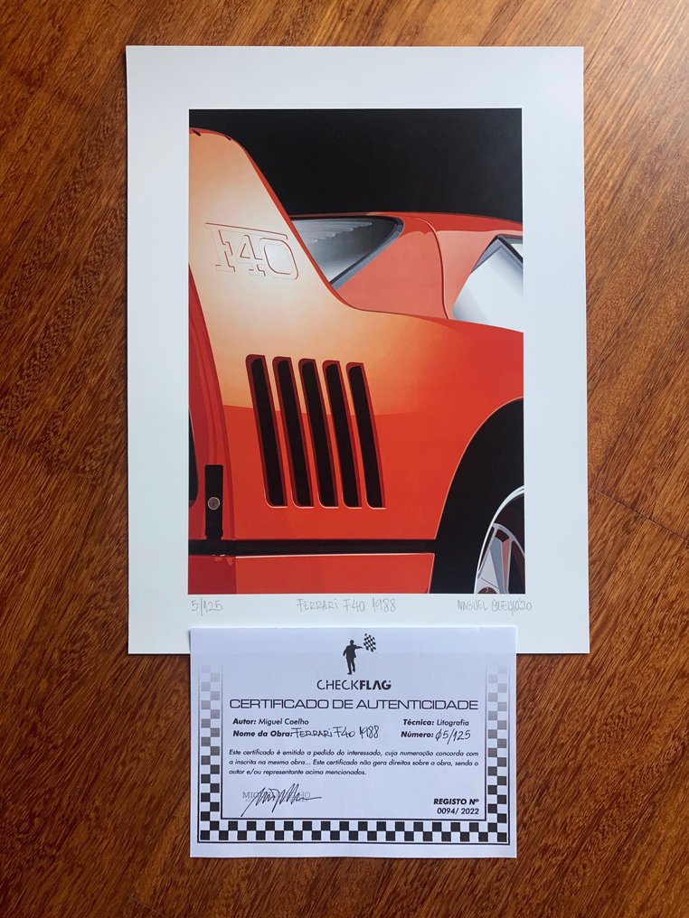 Lithography - F40 - Ferrari - NO ENVIO A CANARIAS #1.0