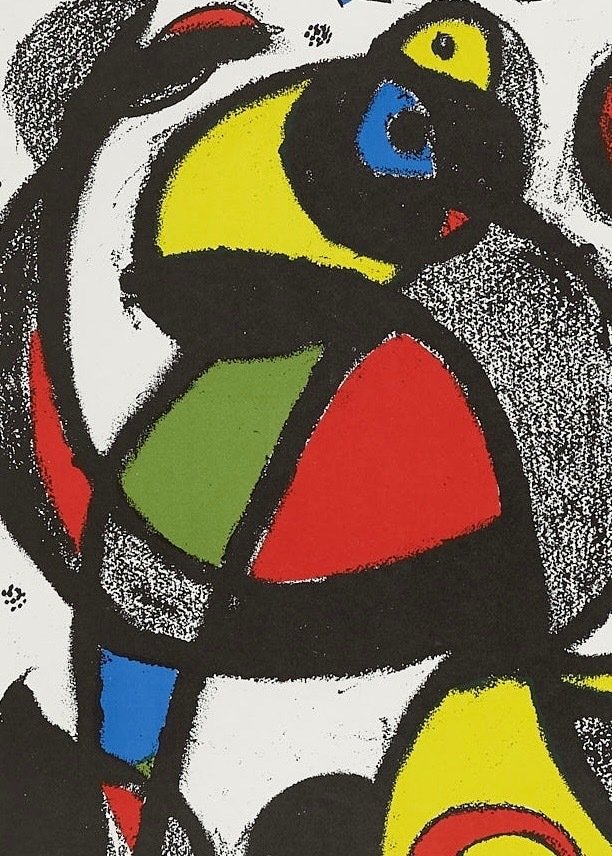 (after), Joan Miró - La Fiesta (España) ** ORIGINAL LITHOGRAPHIC PRINT 1982 ** #4.3