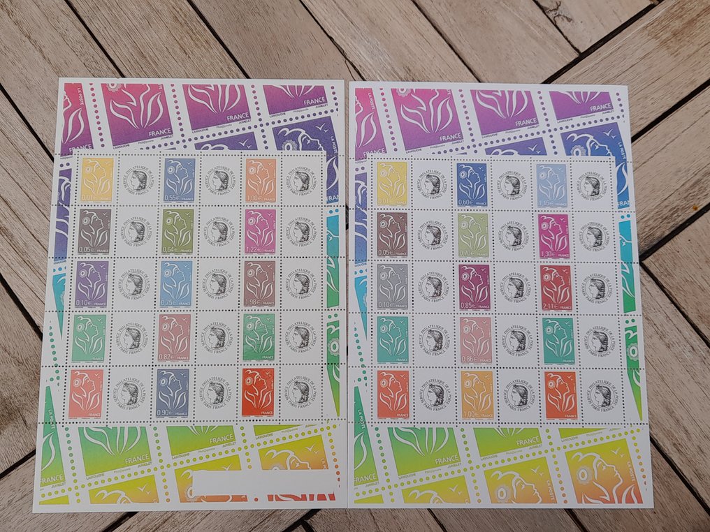 Γαλλία 2006/2007 - 2 μπλοκ των 15 Lamouche προσαρμοσμένα Céres νέο πολυτελές. #1.0