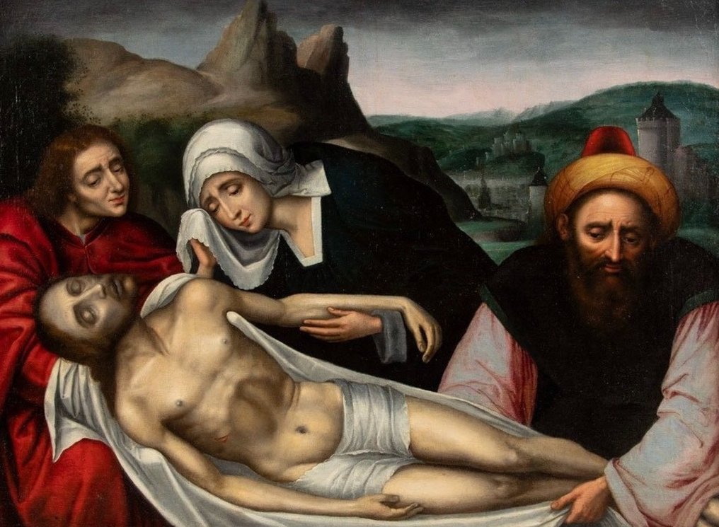 Quentin Massys l (1466-1530), Seguace di - Lamentazione di Cristo #1.0