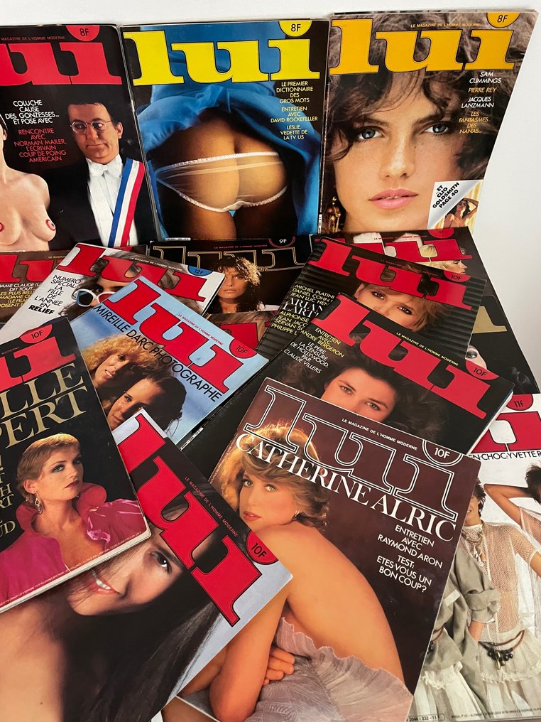 Aslan - Bourgeois - Gitty - Giacobetti - Moreau - Dunas - Lot de 30 Lui - N° 202 au 232 - Isabelle Huppert - Marlène Jobert - Ursual Andress - Sylvia Krystel - 1980-1983 #3.2