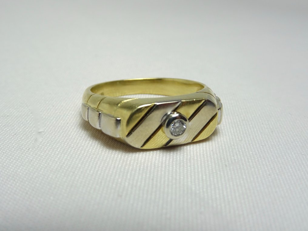 Δαχτυλίδι - 18 καράτια Κίτρινο χρυσό Διαμάντι (Φυσικό) #4.3