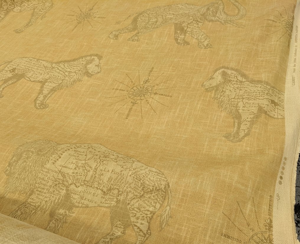 Taglio tessuto Kilim Zimbawe Oro by Andrew Martin per Luxury Living Group - Andes - Tejido de tapicería  - 525 cm - 140 cm #1.1