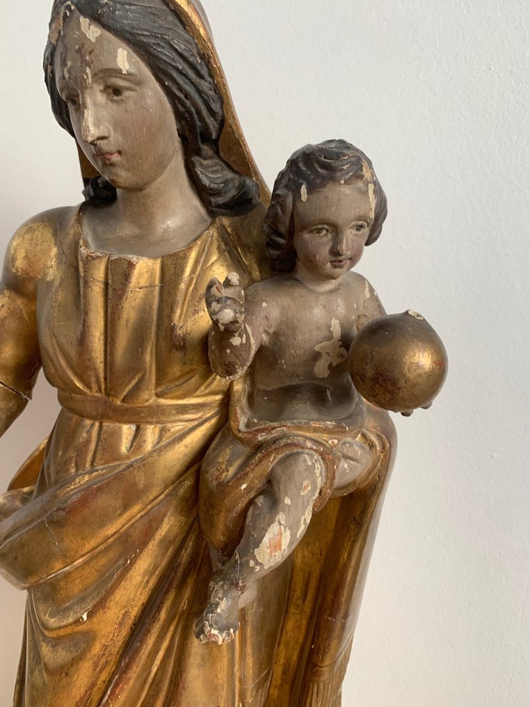 Veistos, Vierge à l'enfant - 51 cm - Puu #2.1