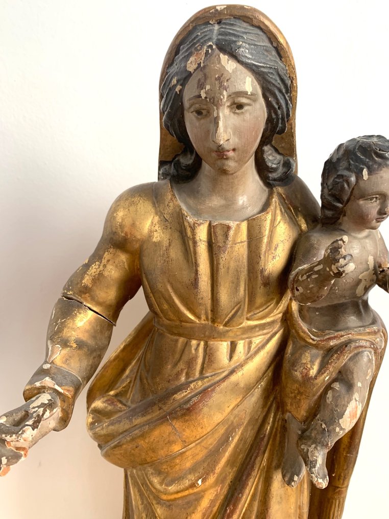 Veistos, Vierge à l'enfant - 51 cm - Puu #1.2