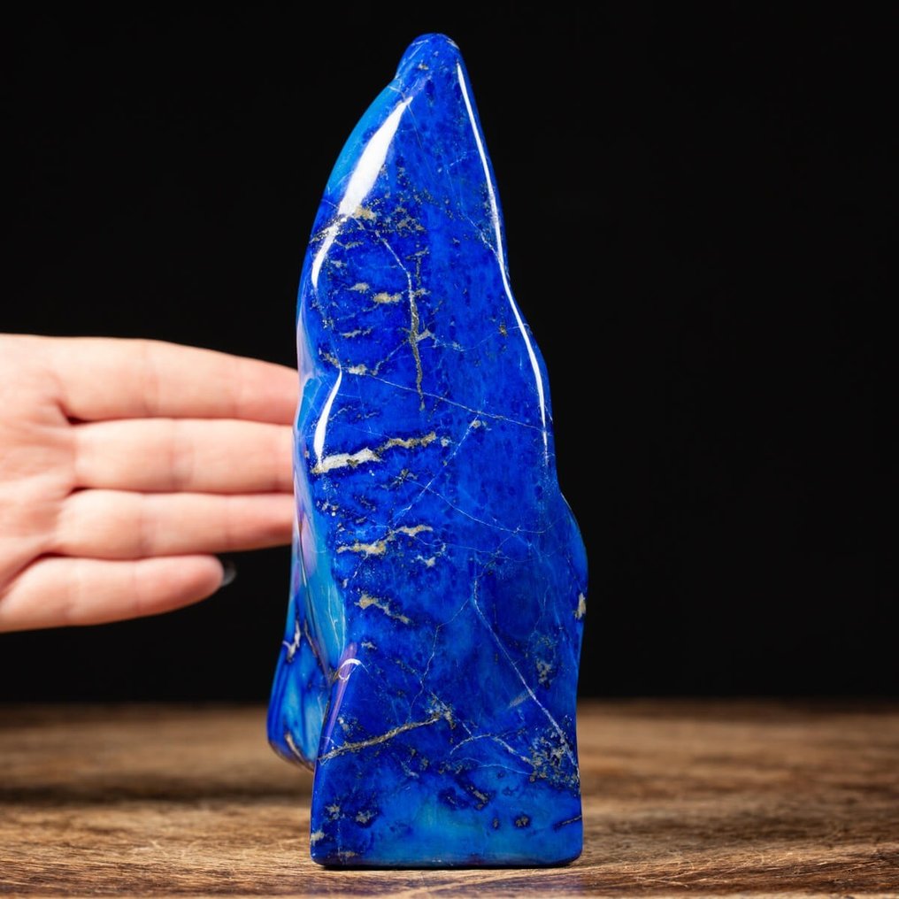 Uimitor Lapis Lazuli - specimen de calitate AAA - Forma liberă - Înălțime: 195 mm - Lățime: 110 mm- 1670 g #1.2