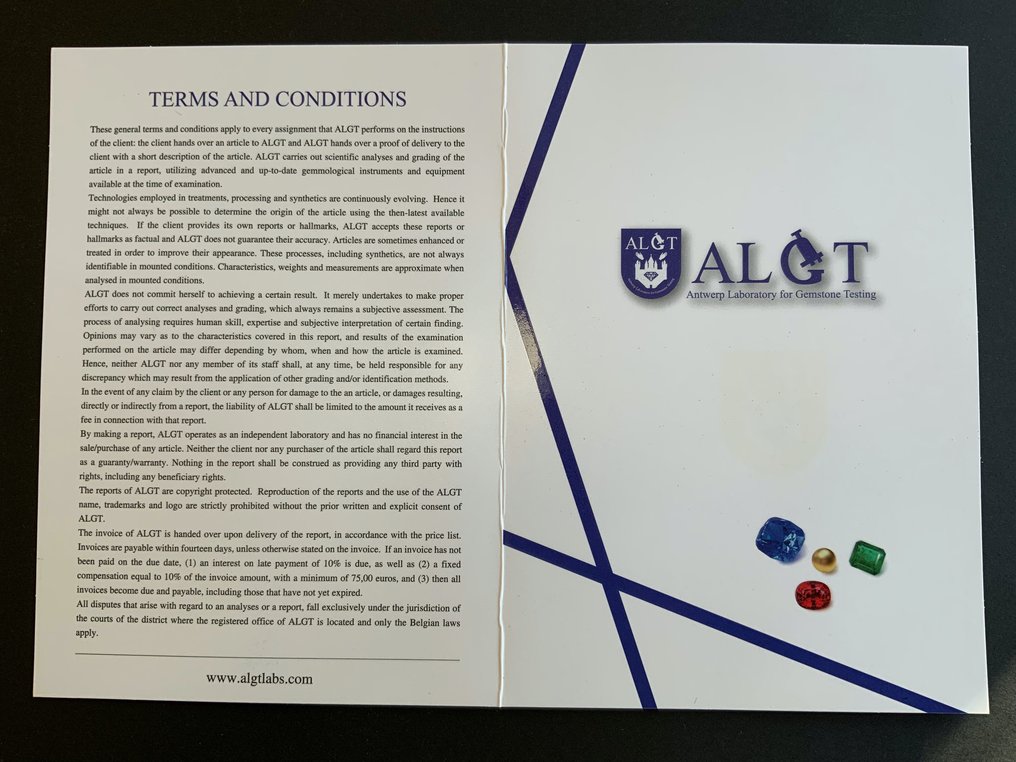 Opál  - 8.69 ct - Antwerpeni Drágakővizsgálati Laboratórium (ALGT) #3.2