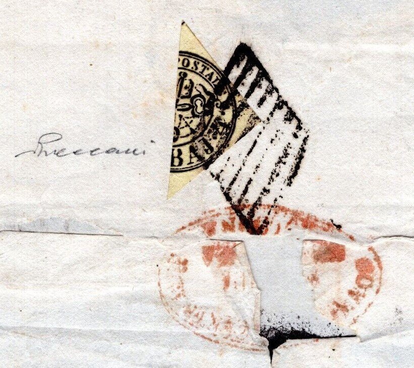 Αρχαία ιταλικά κράτη - Παπικό κράτος  - 1859, 16 Ιουλίου, Προσωρινή Κυβέρνηση των Ρομανιών. Επιστολή που στάλθηκε από το Μπολόνια, με #1.0