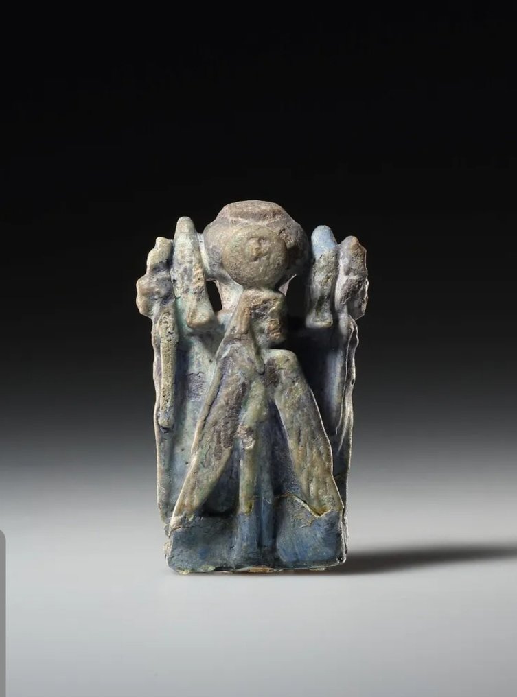 古埃及，後期 陶瓷帕泰科斯护符 拥有西班牙进口许可证 #1.0