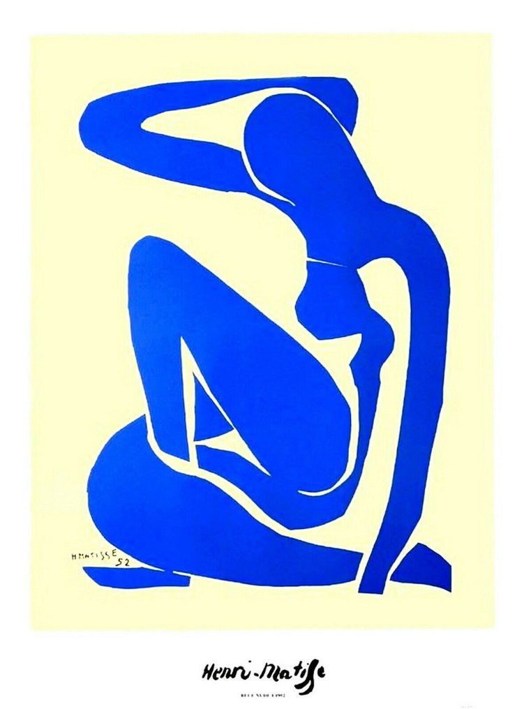 Henri Matisse - NU BLEU (120x90cm) - licensed offset reproduction #1.0