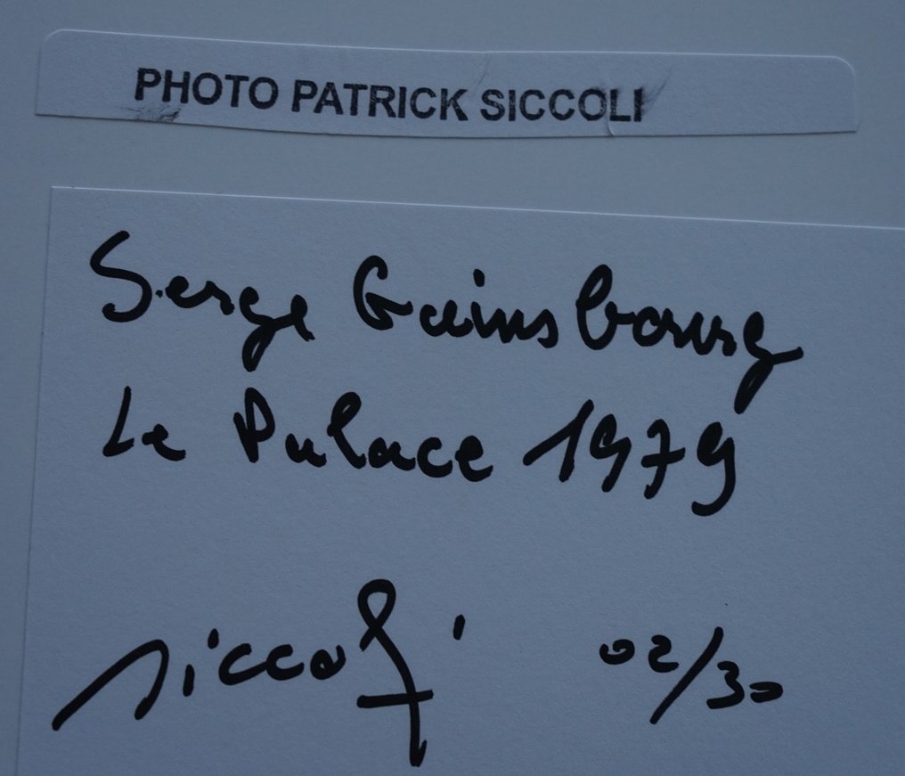 Patrick Siccoli - Serge Gainsbourg "Le Palace" 1979. #4.3