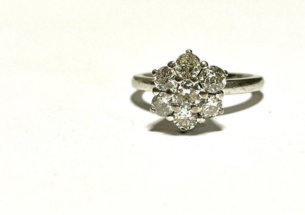 950 Platin - Ring - 1.10 ct Diamant #1.2