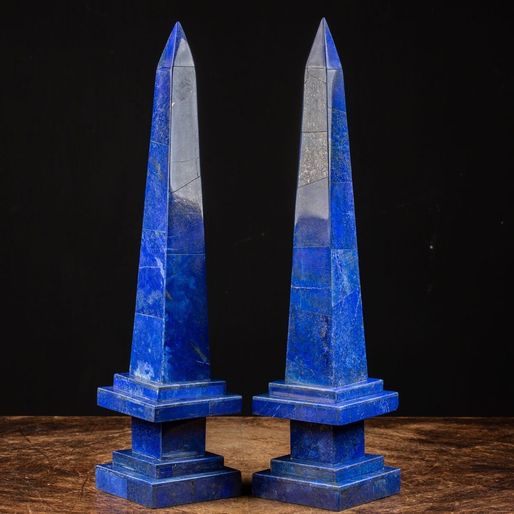 Mestariteos - Obeliskit Lapis Lazuli Premium Laatu - Korkeus: 480 mm - Leveys: 215 mm- 6000 g #1.1