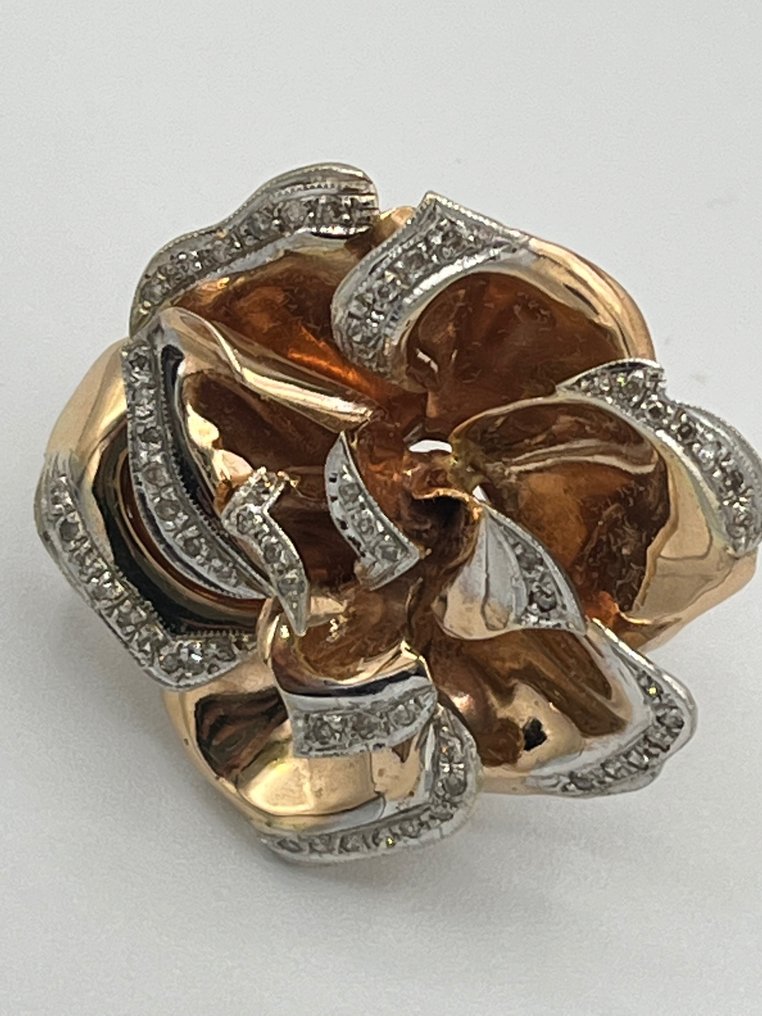 14K包金 黄金 - 戒指 - 0.40 ct 钻石 #1.1