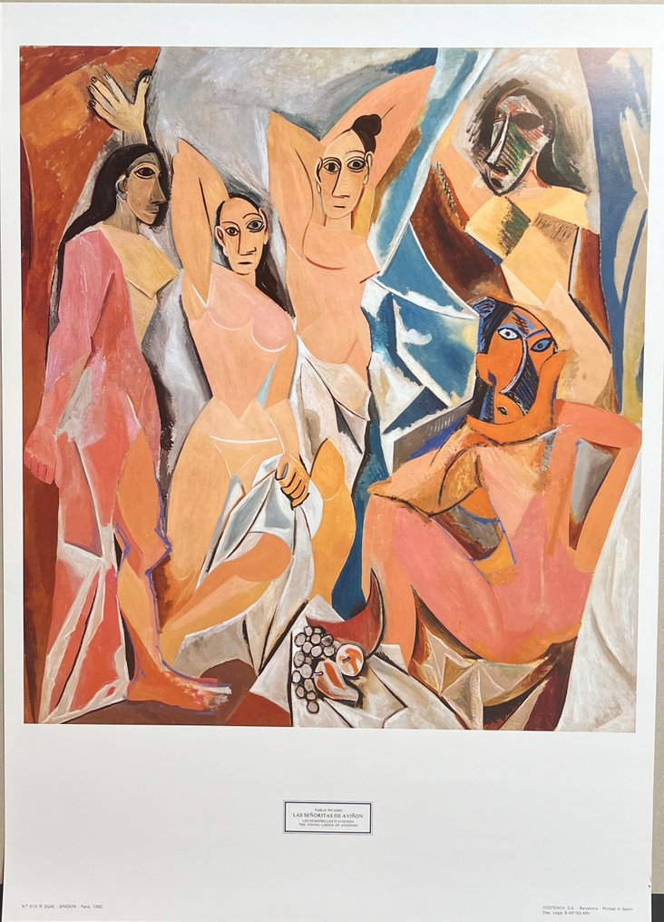 Pablo Picasso (after) - Las señoritas de Aviñon - 1980s #2.1