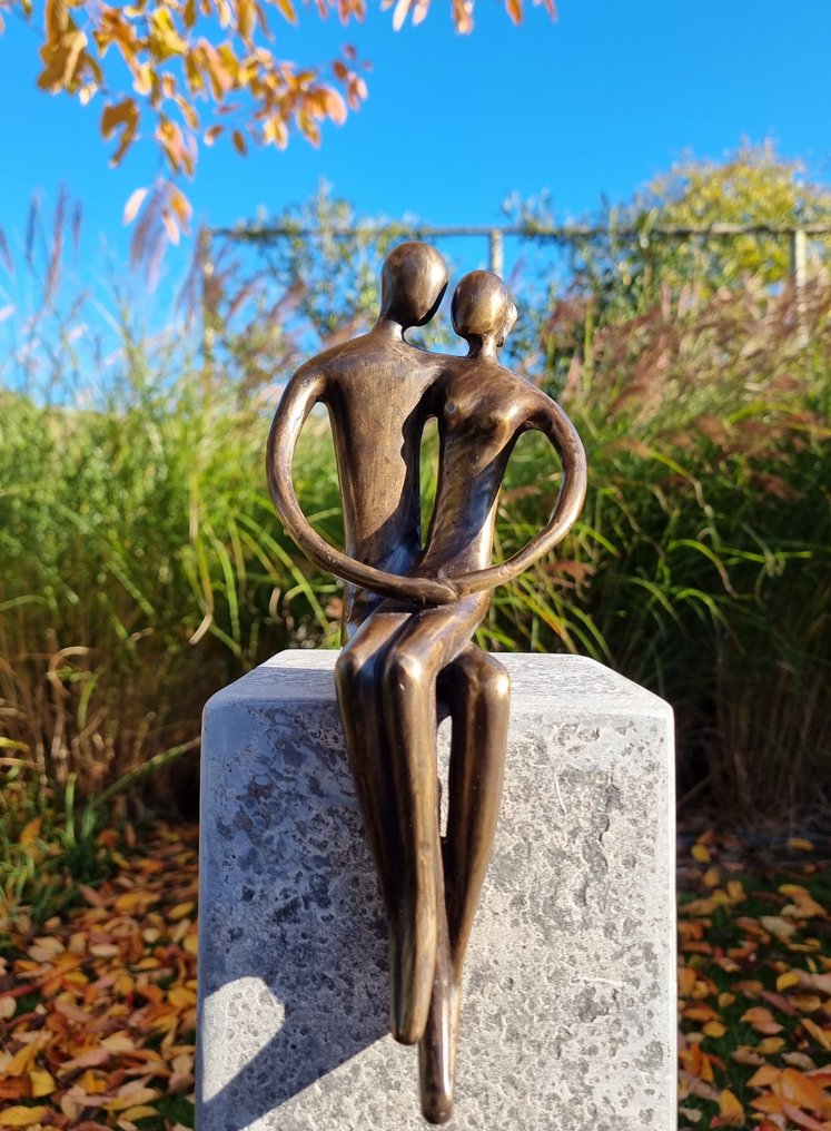 雕像 - Verliefd koppel - 黄铜色 #1.0