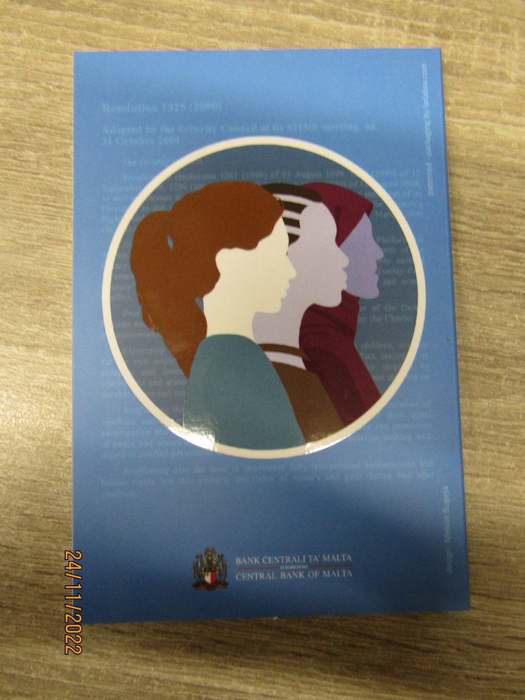 Μάλτα. 2 Euro 2022 "UN Resolution on Women"  (χωρίς τιμή ασφαλείας) #1.0