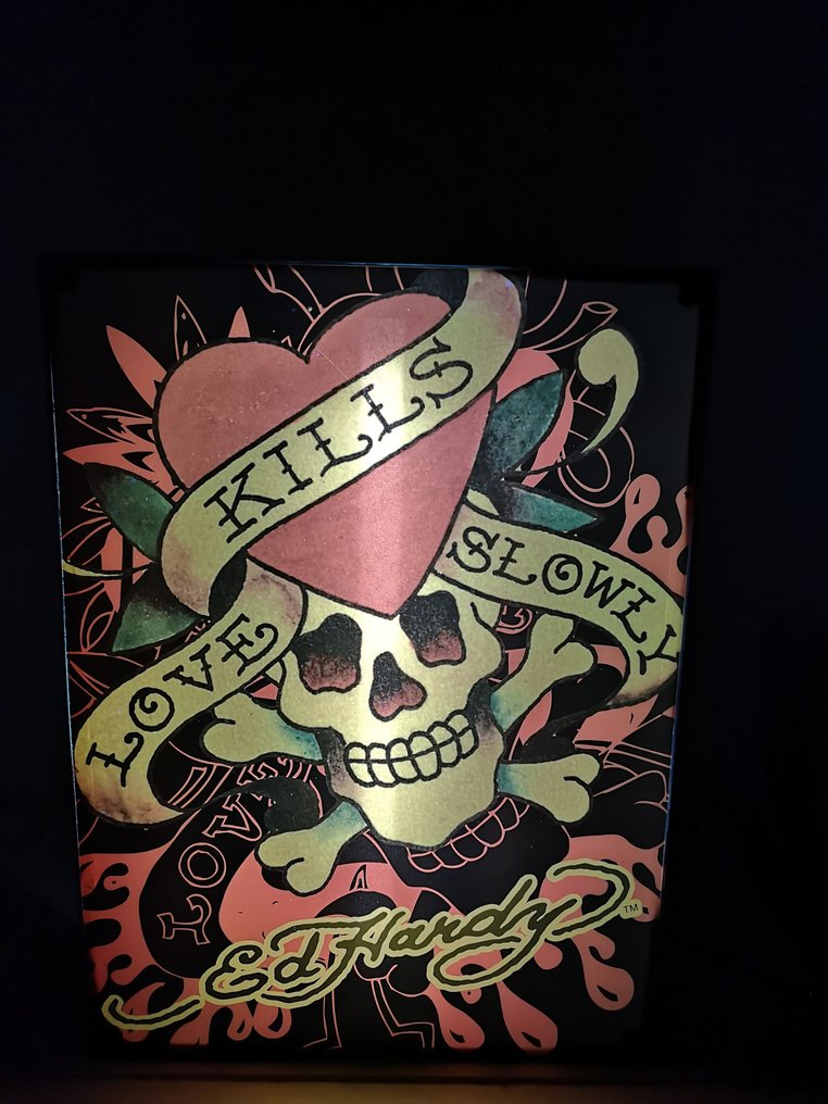 Ed Hardy - Ed Hardy Skull leuchtreklame - Neonskylt - Plast #4.3