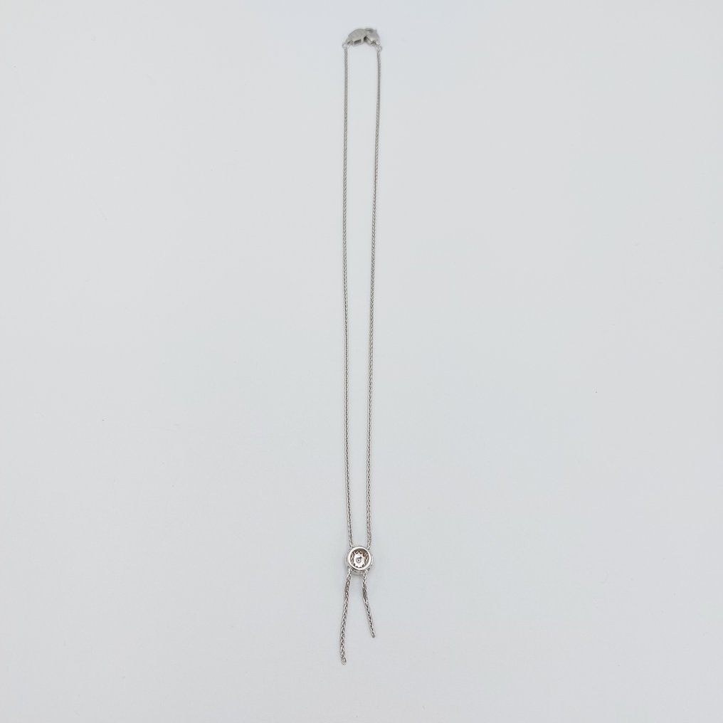 Damiani - 18 kt Vittguld - Halsband med hänge - 0.05 ct Diamant - Diamanter #2.1