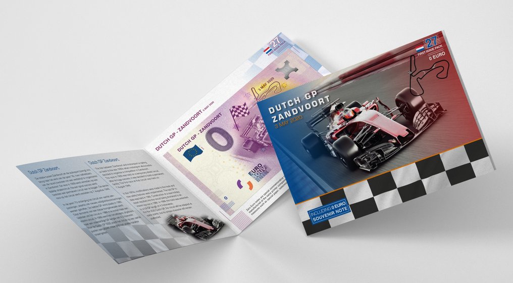 Nederländerna. 0 Euro biljet 2020 "Dutch GP Zandvoort" Limited Edition #1.1
