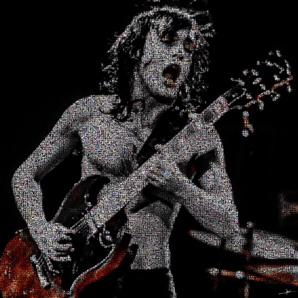 David Law - Crypto Angus Young - Format XL 60x60 #1.0
