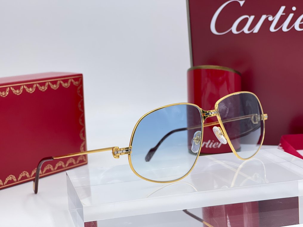 Cartier - Panthere GM Vintage Gold Planted 24k - Lunettes de soleil #3.2