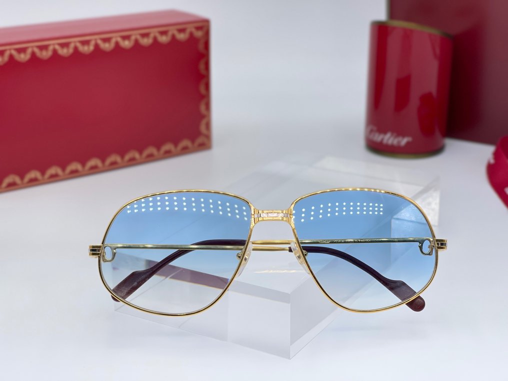 Cartier - Panthere GM Vintage Gold Planted 24k - Óculos de sol Dior #3.1