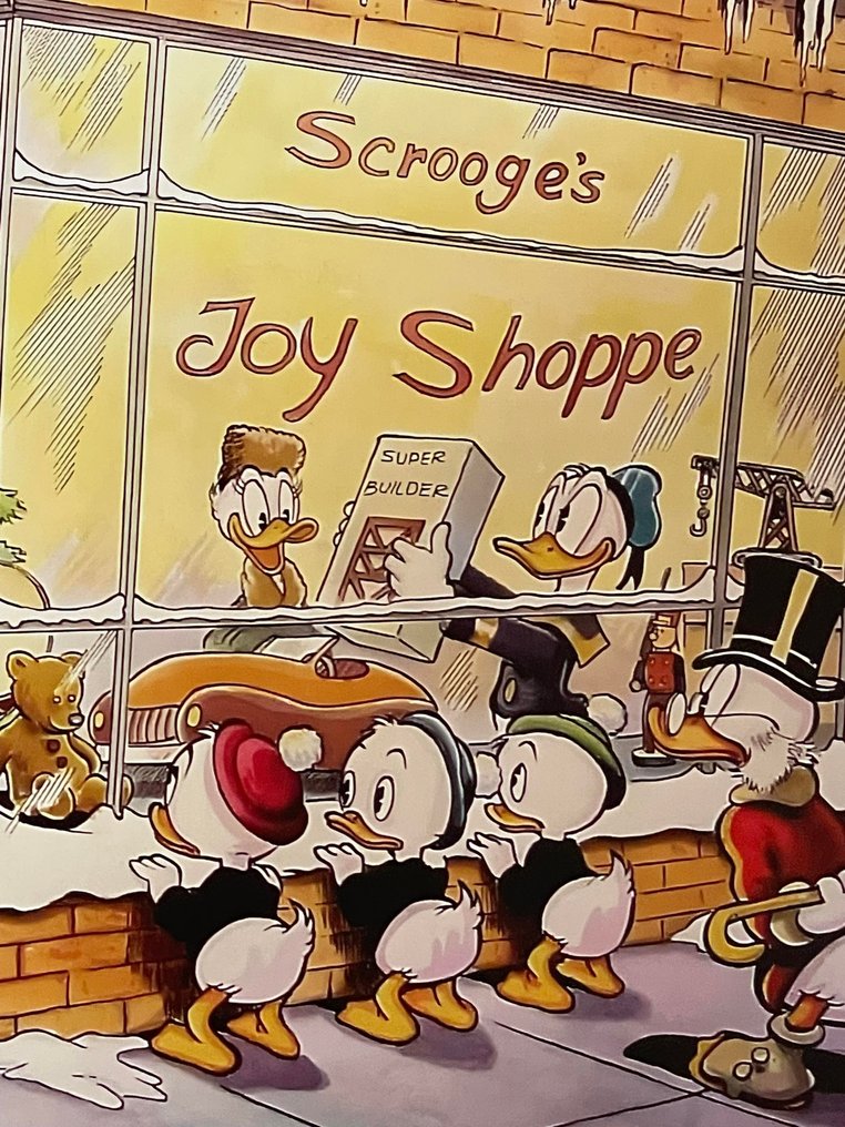 Uncle Scrooge XX/100 - Scrooge's Joy Shoppe - Signed by Pat Block - 30 x 42 cm - 1 Art print - 2022 #3.2