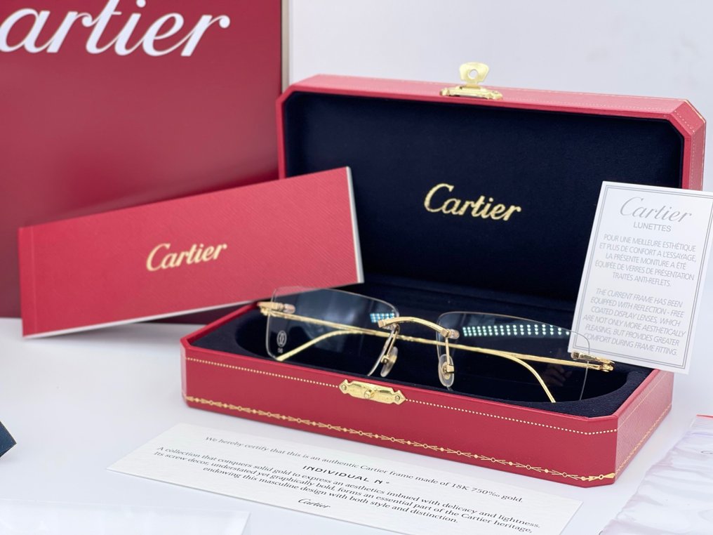 Cartier - Occhiali Cartier Collection Privée Oro Massiccio 18K - Γυαλιά #1.1