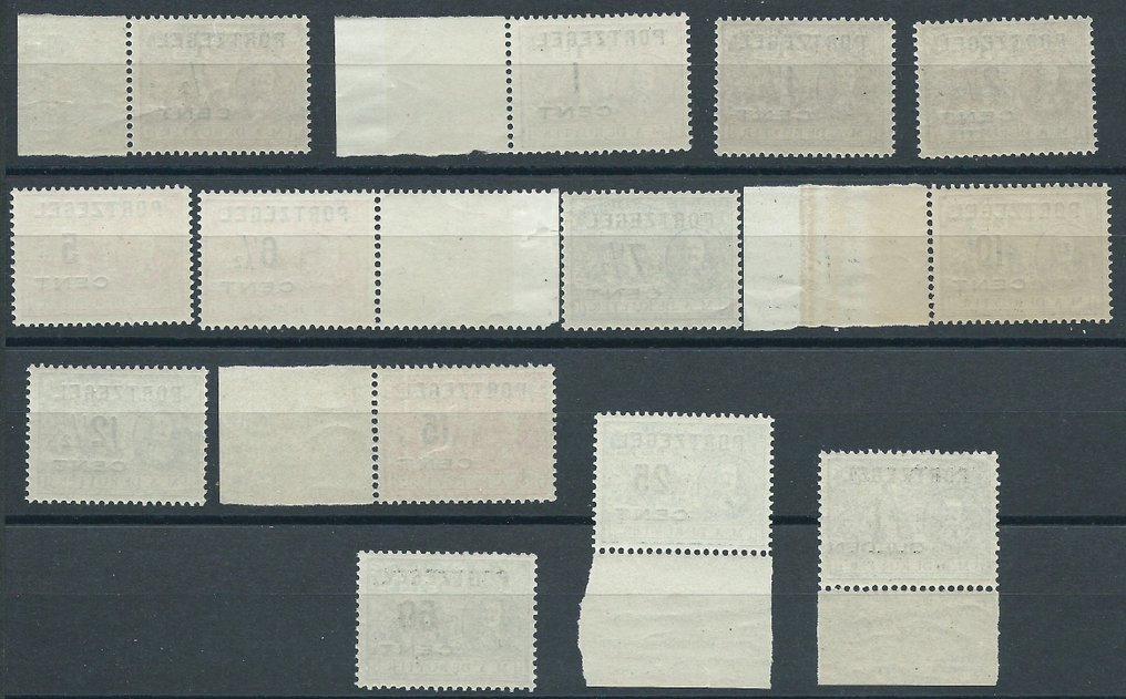 荷兰 1907 - Port de Ruyter 发生了板块错误 - NVPH P31/P43 #3.2