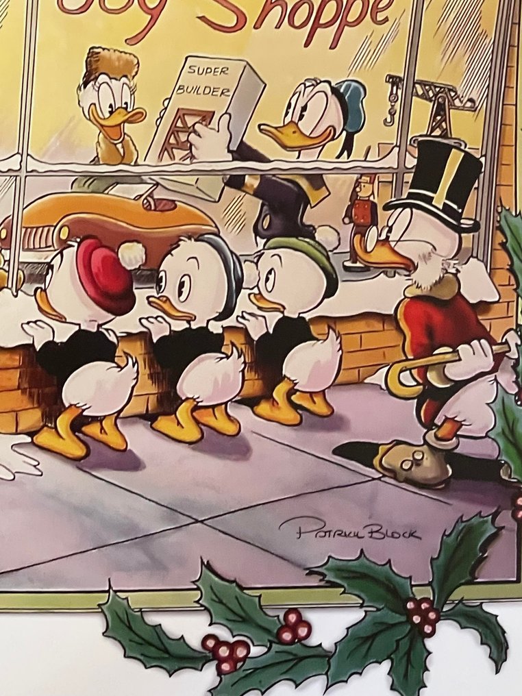 Uncle Scrooge XX/100 - Scrooge's Joy Shoppe - Signed by Pat Block - 30 x 42 cm - 1 Art print - 2022 #2.1