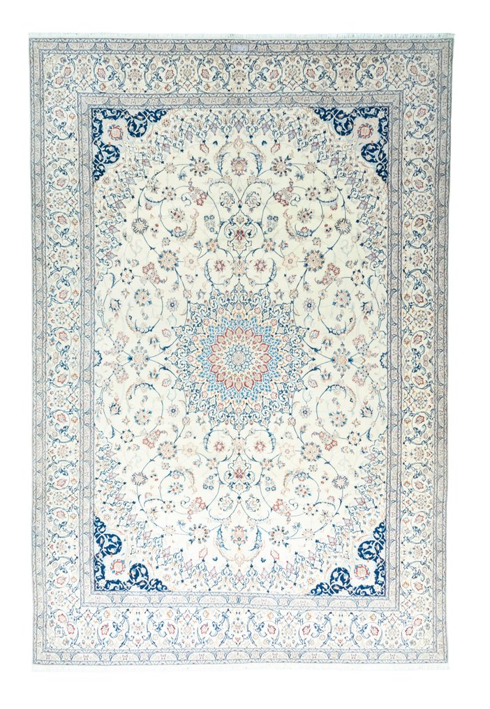 Nain 6 La - Erittäin hieno persialainen matto silkillä ja signeerauksella (Habibian) - Matto - 375 cm - 250 cm #1.1