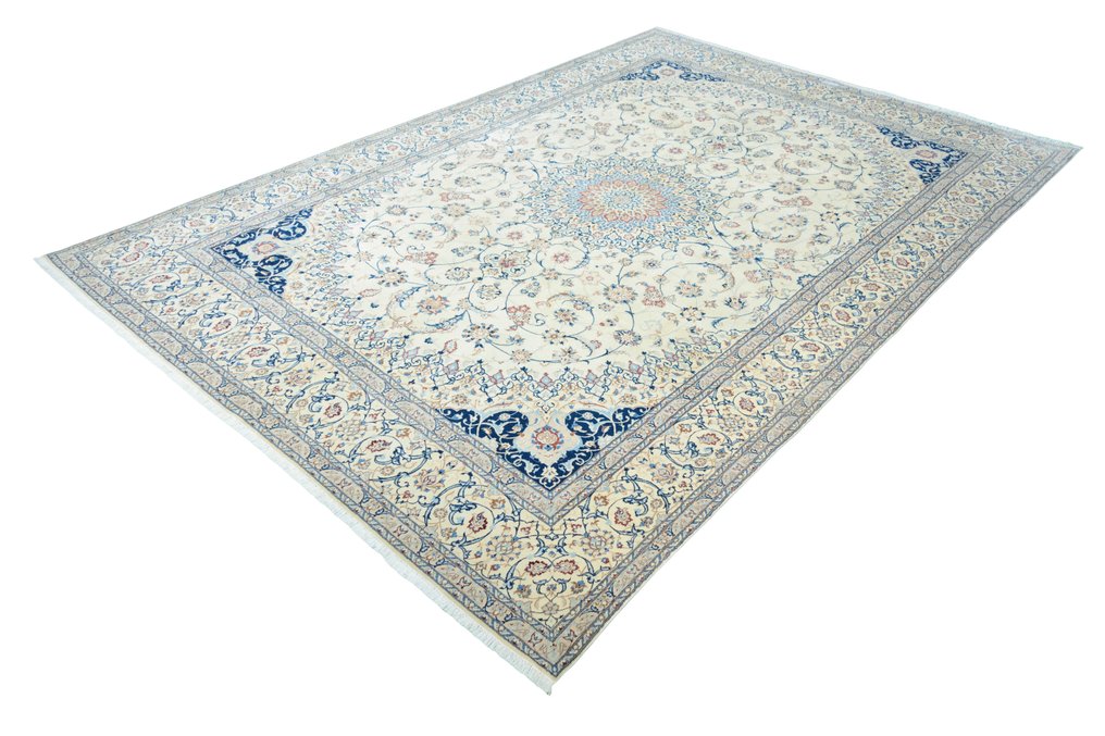 Nain 6 La - Erittäin hieno persialainen matto silkillä ja signeerauksella (Habibian) - Matto - 375 cm - 250 cm #1.2
