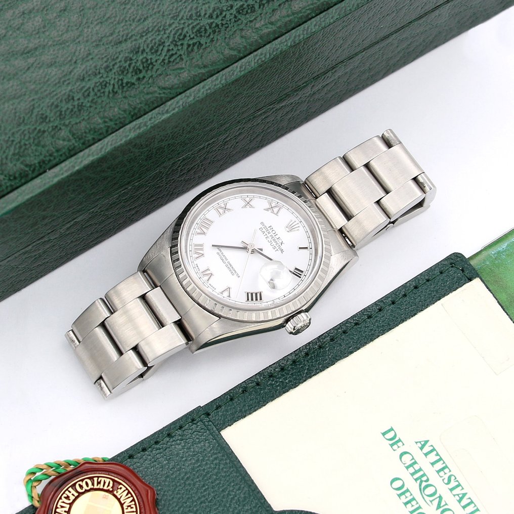 Rolex Datejust White Roman Dial 16220 Unisex 2000 2010 auction online Catawiki