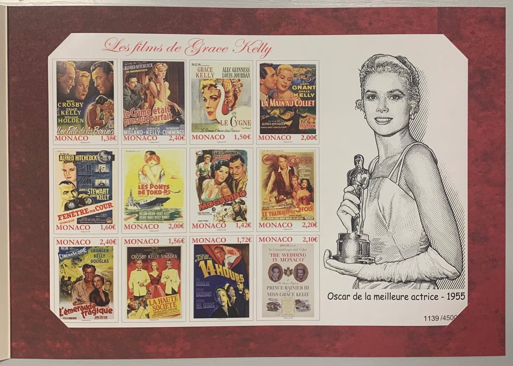 Monaco - Rare block 'Les Films de Grace Kelly' in its original insert! - Yvert & Tellier bloc n° 106 #1.0