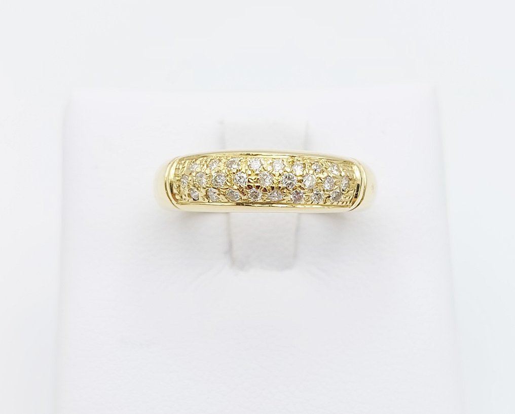 18 karat Gull - Ring - 0.20 ct Diamant #1.1