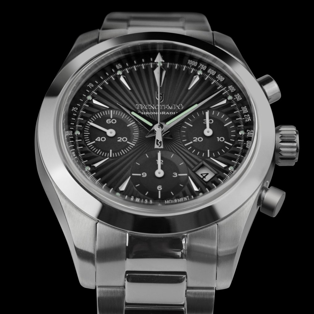 Tecnotempo - "ChronoRadial" *Designed and Assembled in Italy* - Swiss Movt - Limited Edition - Ingen reservasjonspris - TT.200CR.AG - Herre - 2020+ #2.1