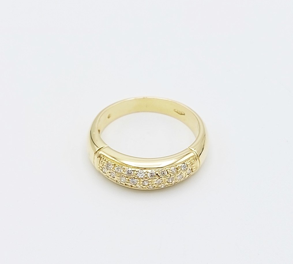 18 karat Gull - Ring - 0.20 ct Diamant #3.1