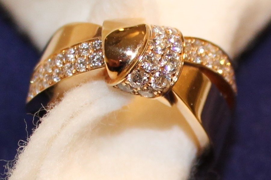 Chaumet - 18 kt. Rózsaszín arany - Gyűrű - 0.82 ct Gyémánt #2.1