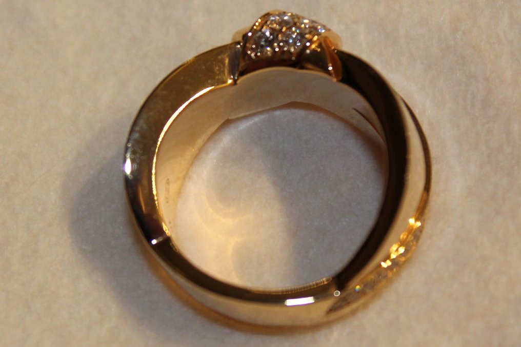 Chaumet - 18 kt. Rózsaszín arany - Gyűrű - 0.82 ct Gyémánt #3.2