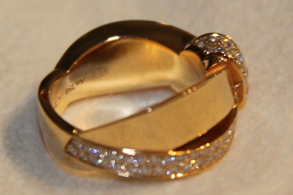 Chaumet - 18 kraat Pink guld - Ring - 0.82 ct Diamant #3.1