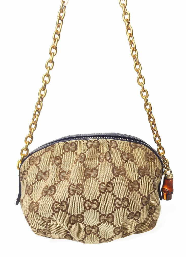 Gucci - Minibag Monogramma GG con Catena Dorata - Τσάντα φάκελος #4.3