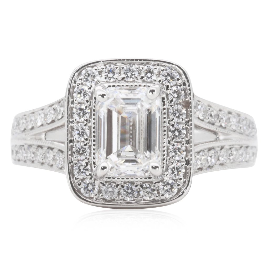 Anello - 18 carati Oro bianco -  2.38ct. tw. Diamante  (Naturale) - Diamante #1.1