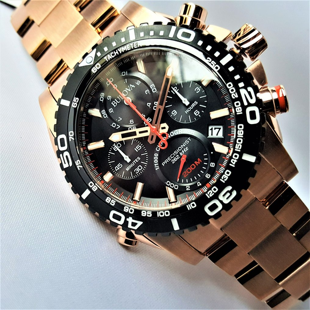 Bulova Precisionist Chronograph 1 1000 Sweeping Ultra High Frequency 262 kHz Spinner 98B213 Hombre Nuevo Catawiki