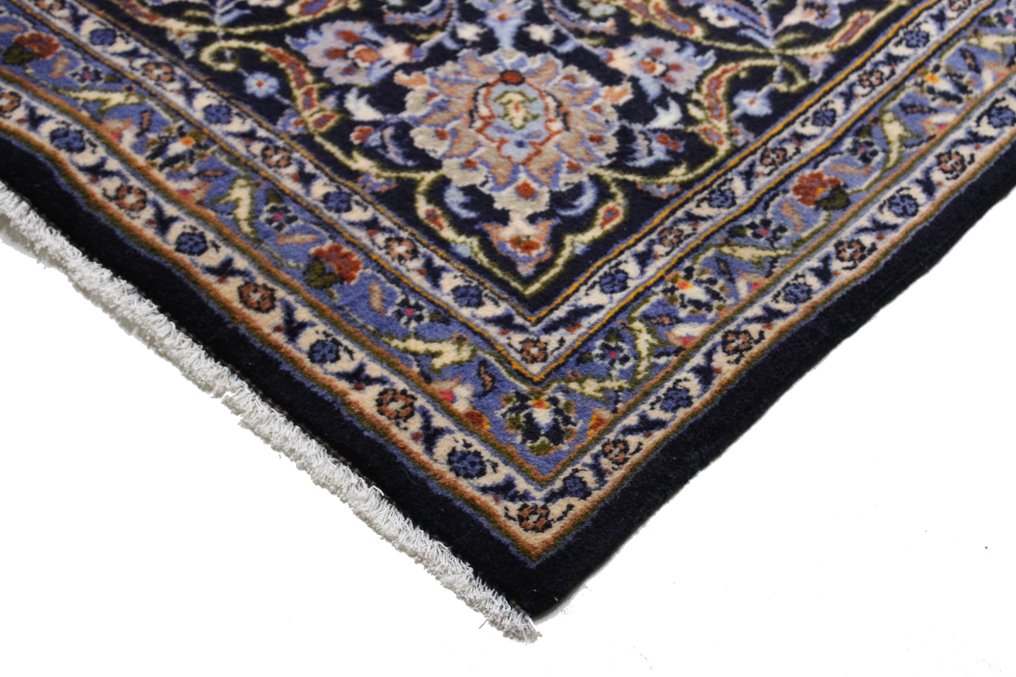 Oryginalny dywan perski Kashan o klasycznym wzorze, wykonany z wełny góralskiej - Dywanik - 396 cm - 300 cm #1.3