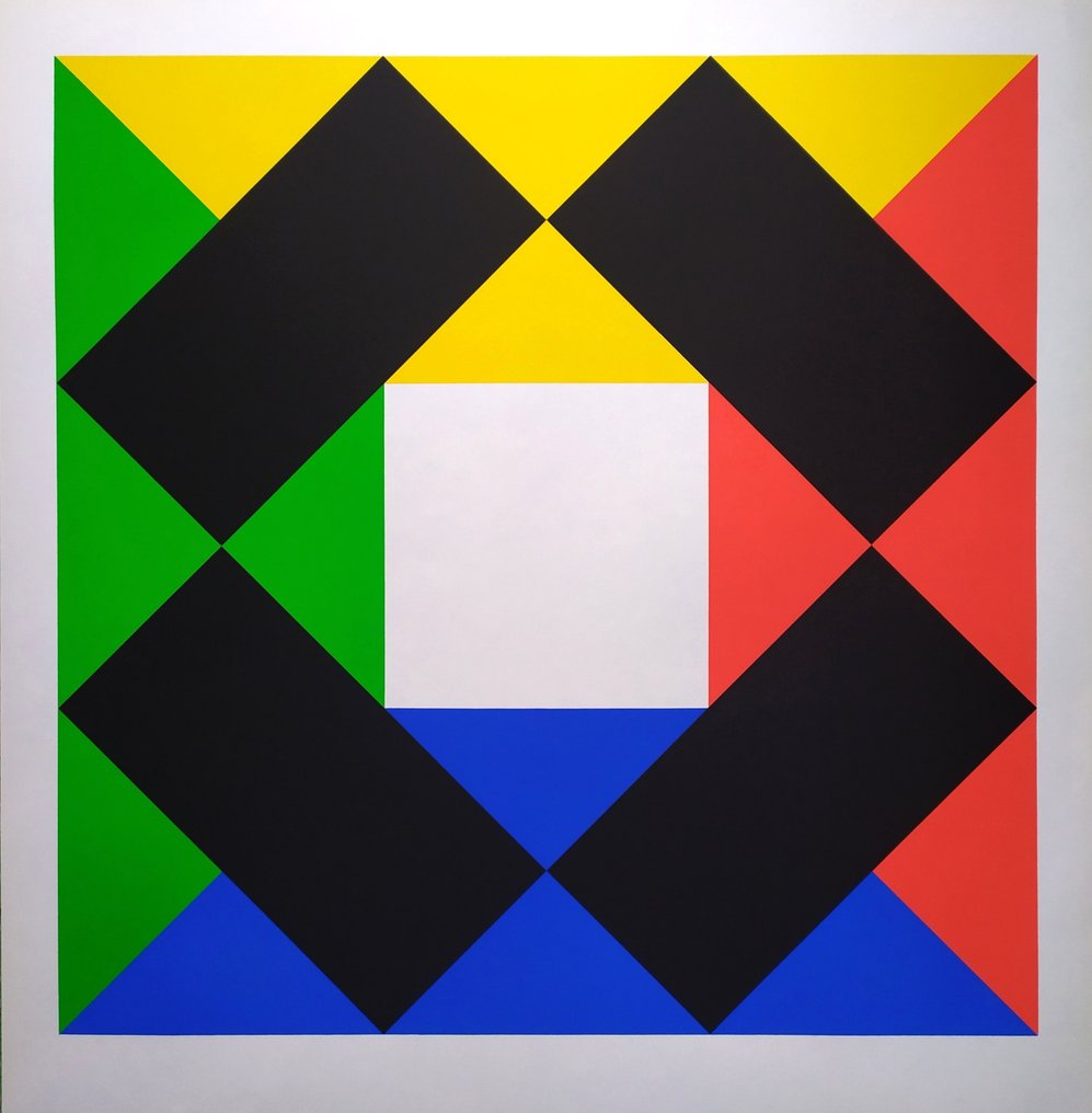 Max Bill (1908-1994) - "Komposition Mit Weißem Zentrum, 1972" #1.0