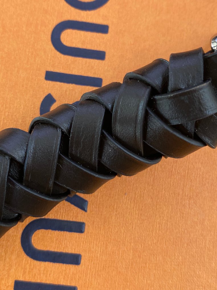 Louis Vuitton - accessorio in pelle nera hw argento - 肩带 #3.2