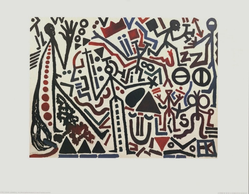 A.R. Penck (1939-2017) - "Die Zukunft des Emigranten II, 1983" - (70x90cm) #4.3