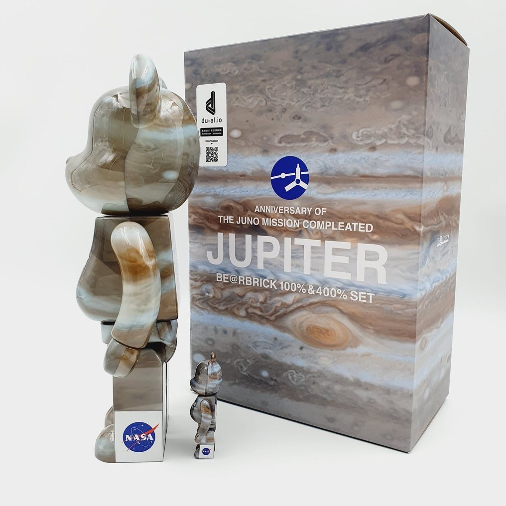 Nasa x Medicom toy - Be@rbrick 400% 100% Nasa Jupiter The Juno Mission bearbrick 2022 #2.1